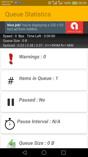 SabNzbd Remote 2.0 Screen 2