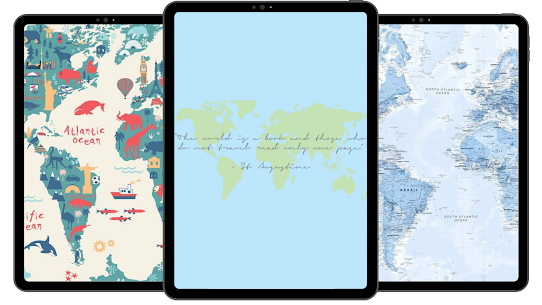 خريطة العالم wallpaper. 5