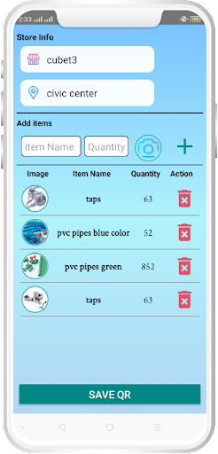 Android application Smart Warehouse - QR Locator screenshort