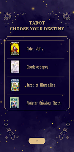 Android application Tarot - Choose your destiny screenshort