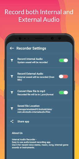 Internal Audio Recorder