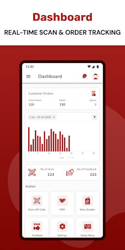 Android application eresto Digi Menu screenshort