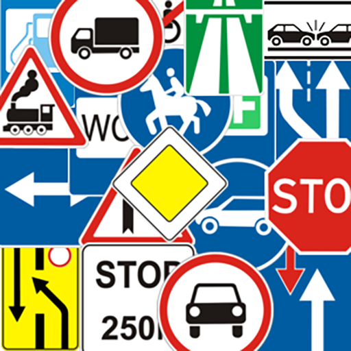 Road signs Ukraine. Test logo