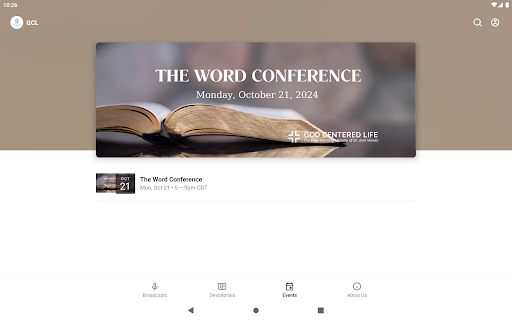 Screenshot of God Centered Life Ministries