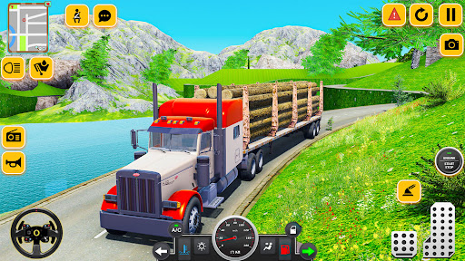 Log Cargo Transport Truck Game Screen 3