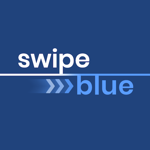 SwipeBlue to Change the World logo