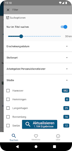 Jobsuche - aktuelle Job App Screenshot 3 - AppWisp.com