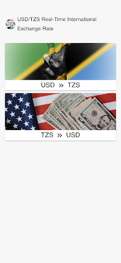 Android application USD to TZS screenshort
