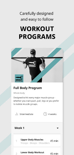 WSWCF Workout App Screen 3