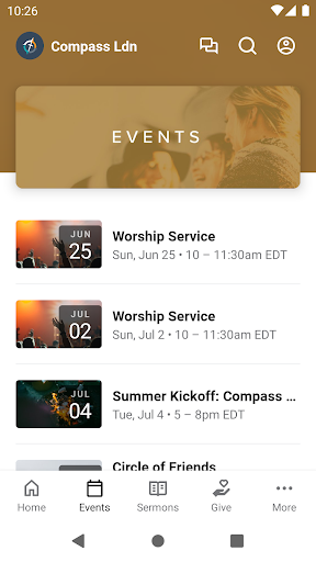 Compass Church London Screen 2