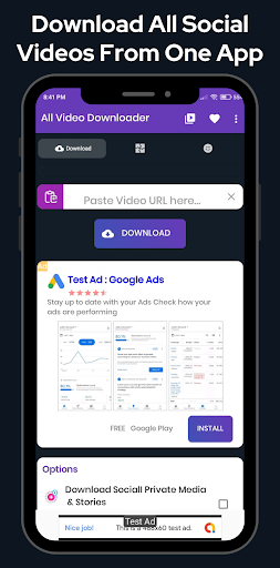 All Video & Status Downloader Screen 2