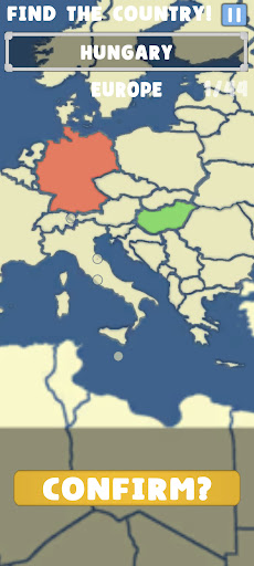 Pangea - Countries Quiz Screen 2
