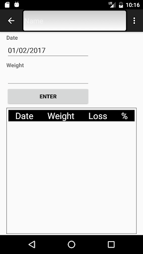 Weight Loss Challenge Screen 2