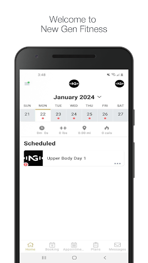 Android application New Gen Fitness screenshort