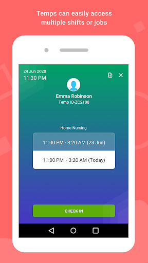 Zoho Workerly Kiosk Screen 2