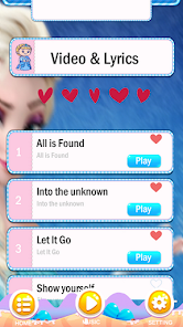 Let It Go Piano & Elsa Lyrics 1 APK + Mod (Unlimited money) إلى عن على ذكري المظهر