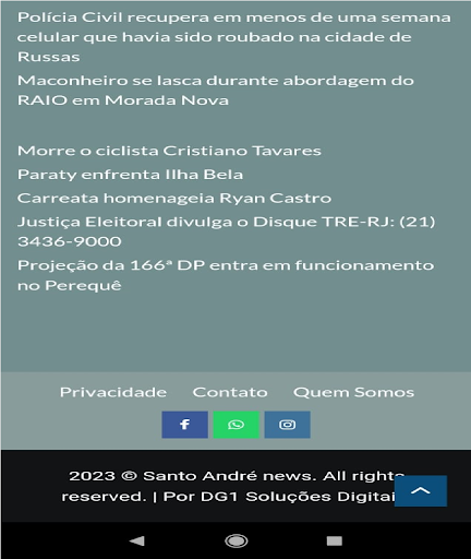 Santo André News Screen 2