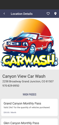 Canyon View Car Wash Screen 3