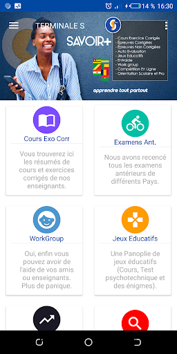 Android application Savoir+Apprendre tout par tout screenshort