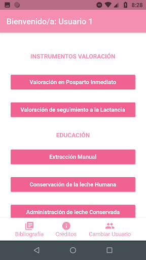 Android application Lactar App screenshort