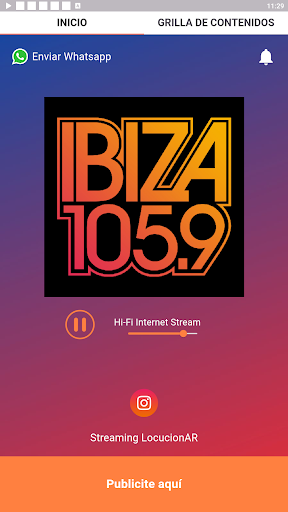 Android application FM Ibiza Santa Fe screenshort