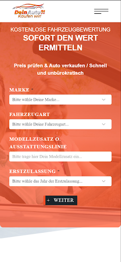Android application Dein Auto?! Kaufen wir! screenshort