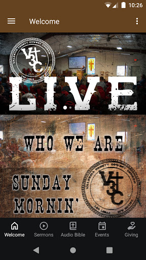 Android application V3C Church App screenshort