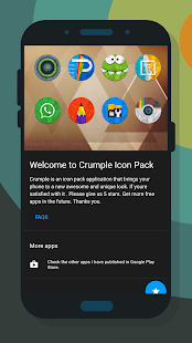 Crumple - екранна снимка на пакет с икони