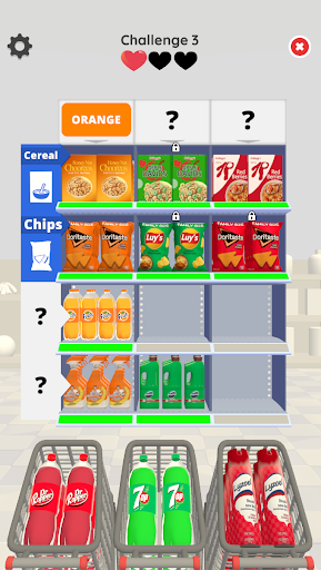 Shopping Sort Screen 3