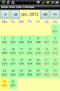 Julian Date Conv Calendar
