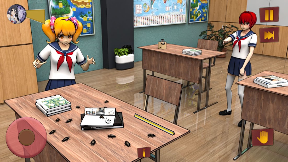 Bildschirmfoto 7 anime chica secundaria jueg 3d android