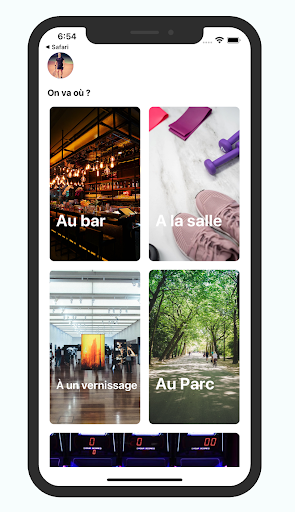Android application Smileback screenshort