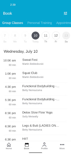 Life+ Health Club Screen 2
