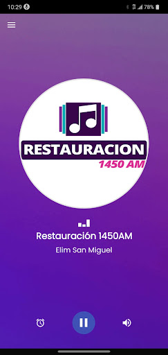 Android application Restauración 1450AM screenshort