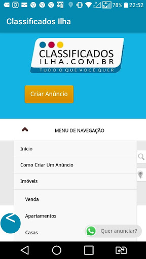 Classificados Ilha Screen 2