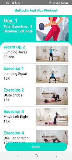 Butts Workout , Female Yoga Screen 2