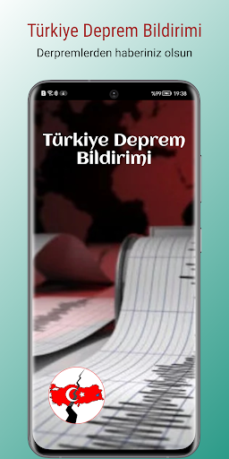 Android application Türkiye Deprem Bildirimi screenshort