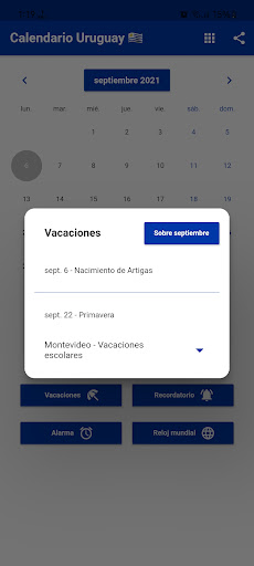 Calendario Uruguay 2024 Screen 2