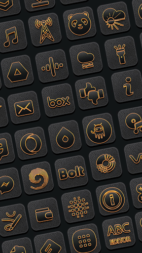 Golden Leather HD - Icon Pack Screen 3