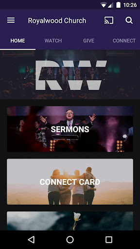 Android application Royalwood Church screenshort