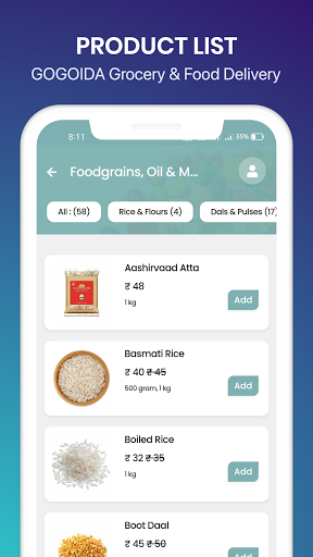 Gogoida: Food Grocery Delivery Screen 3