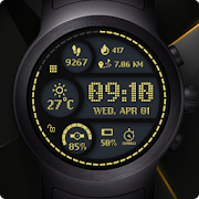 Sporty Digital Watch Face & Clock Live Wallpaper
