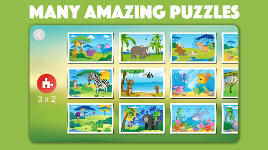 Animal jigsaw puzzles for kids