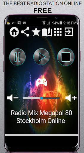 Android application SV Radio Mix Megapol 80 Stockh screenshort