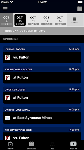 Oswego City Schools Athletics Screen 2