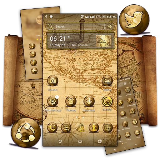 Ancient Map Launcher Theme 1.6 Icon