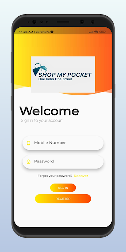 Android application SHOP MY POCKET screenshort