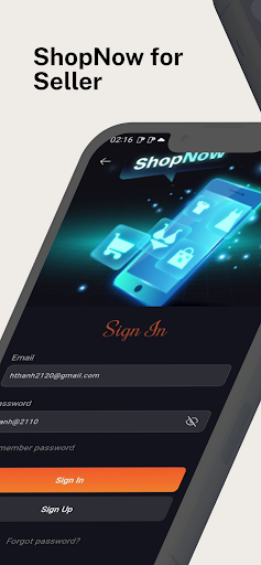 Android application ShopNow screenshort