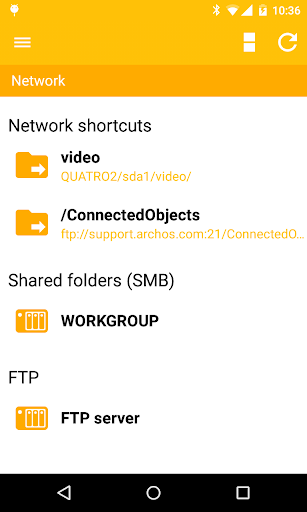 Archos File Manager Screen 2