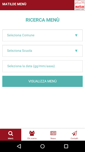 Android application Matilde Menu screenshort